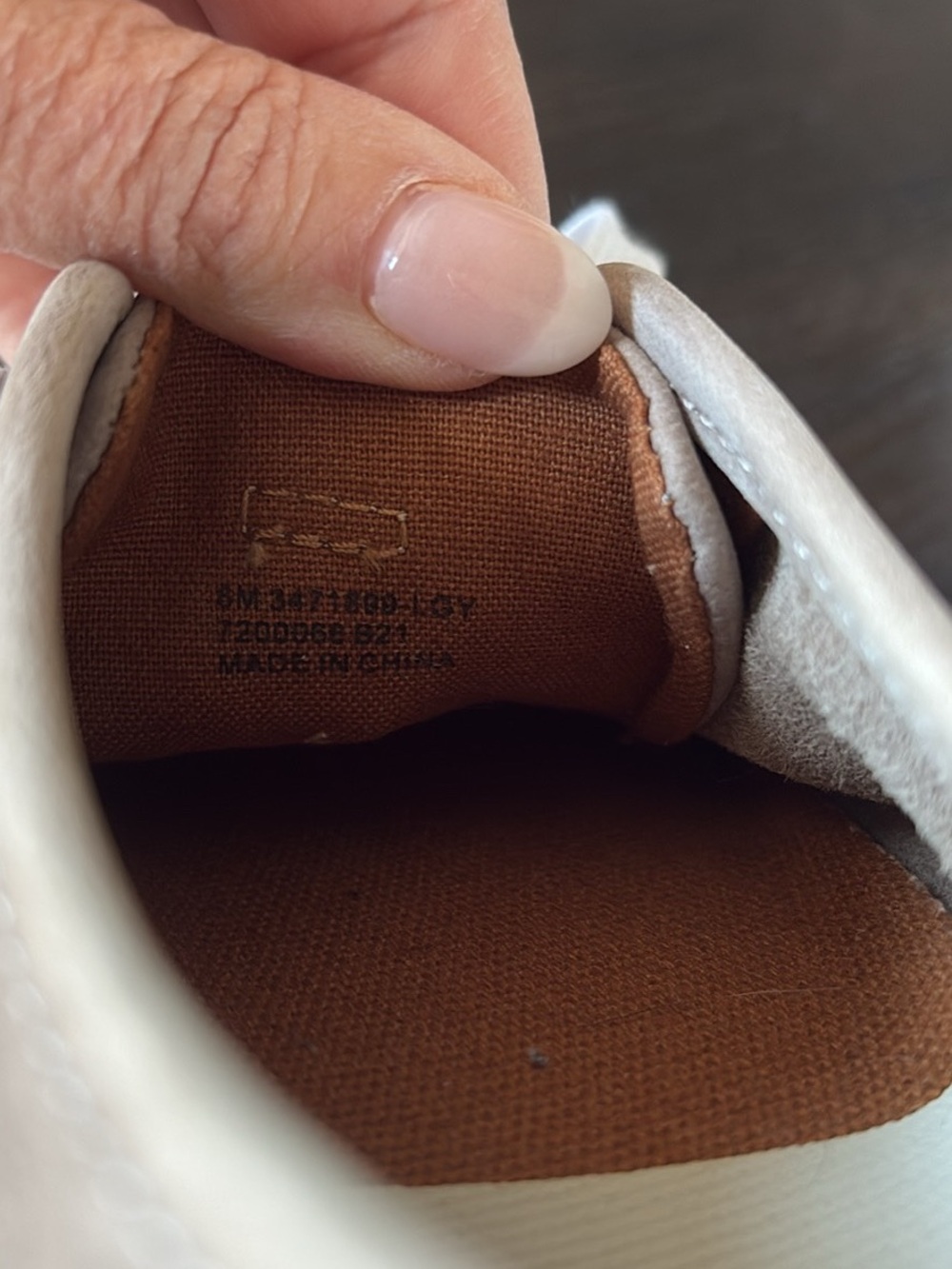 Frye Gia Leather Lace-Up Sneakers in Taupe 6M - Picture 5 of 8